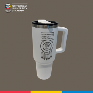 First Nations University of Canada 40oz Travel Tumbler – White